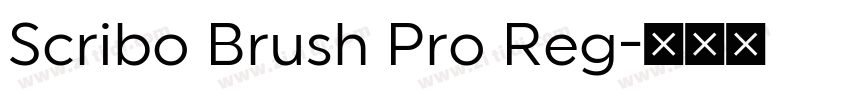 Scribo Brush Pro Reg字体转换